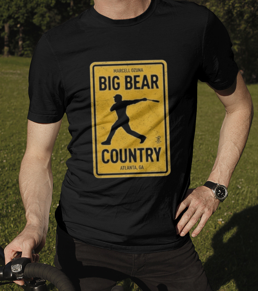 Marcell Ozuna Big Bear Country Atlanta GA Retro Baseball T-Shirt