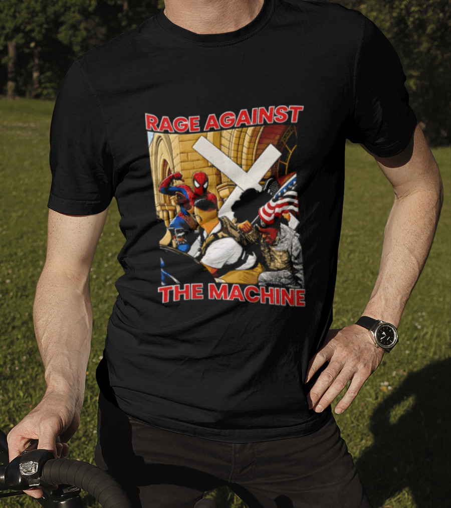 Rage Against The Machine Spider Man Fight Scene T-Shirt