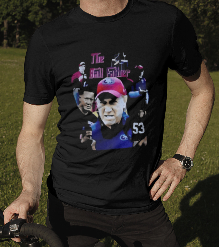 The Ball Father Head Coach Collage Bootleg 53 Cap Team T-Shirt