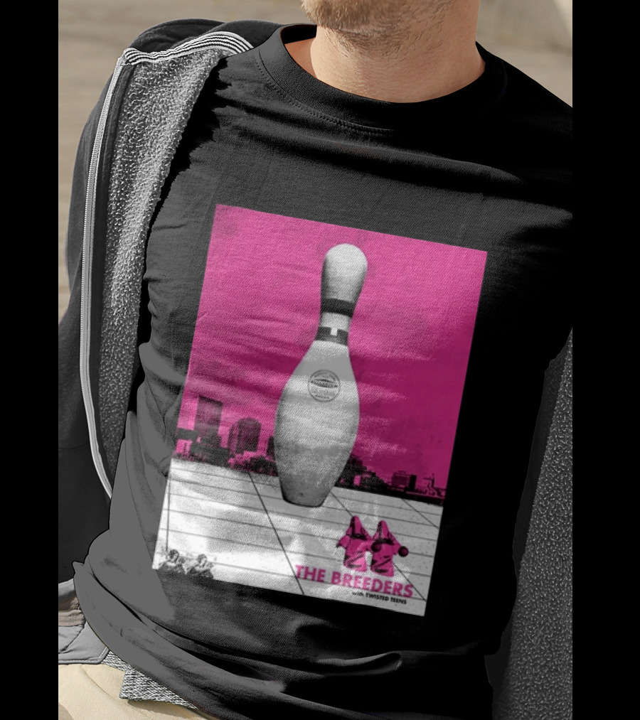 The Breeders With Twisted Teins Hollywood Palladium Los Angeles CA August 24 2026 Bowling Pin T-Shirt