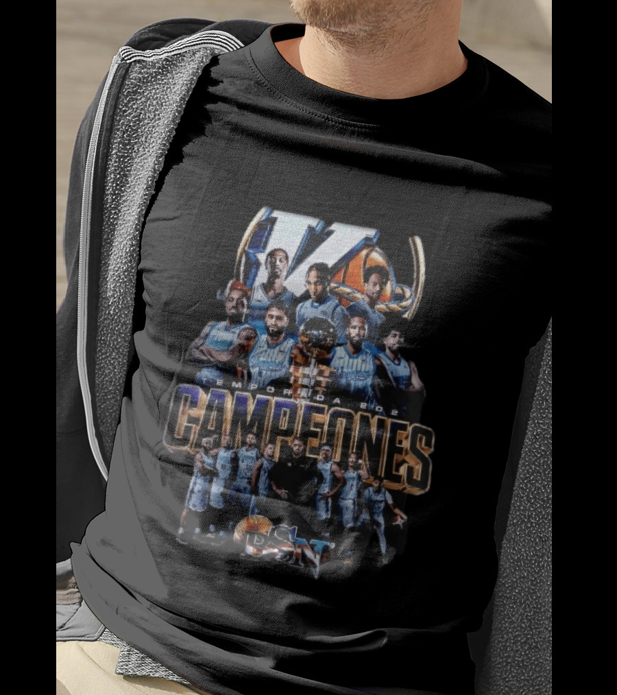 Vaqueros De Bayamon Temporada 2022 Campeones BSN Basketball Team Trophy Collage T-Shirt