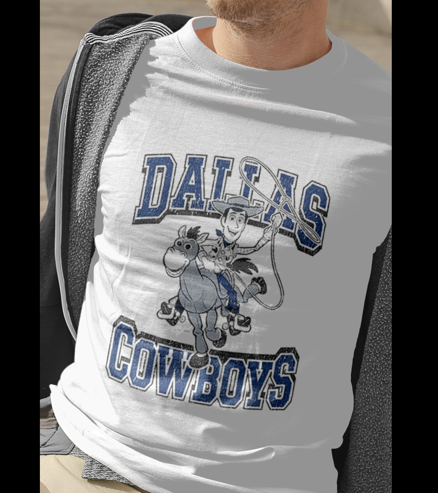 Dallas Cowboys Toy Story Woody Riding Cartoon T-Shirt