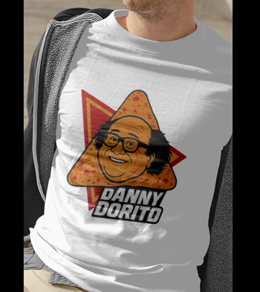 Danny Dorito Crunchy Snack Pun With Iconic Triangular Chip T-Shirt