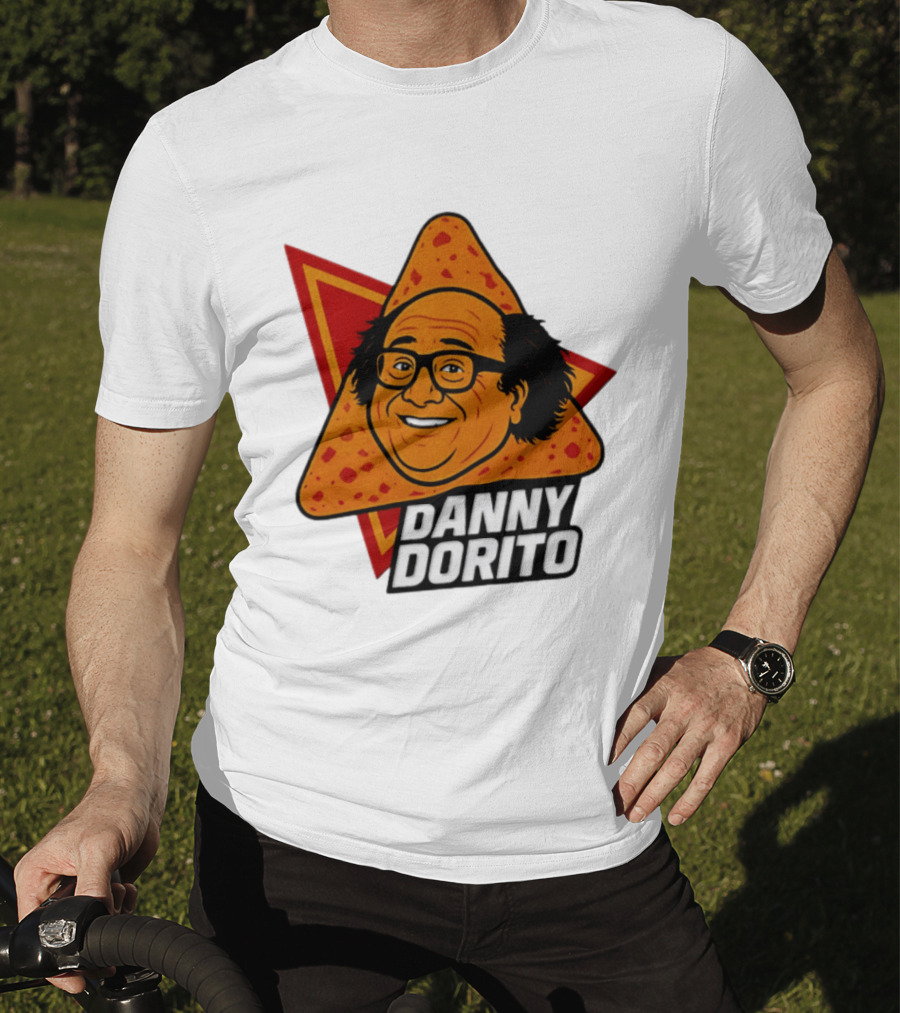 Danny Dorito Crunchy Snack Pun With Iconic Triangular Chip T-Shirt