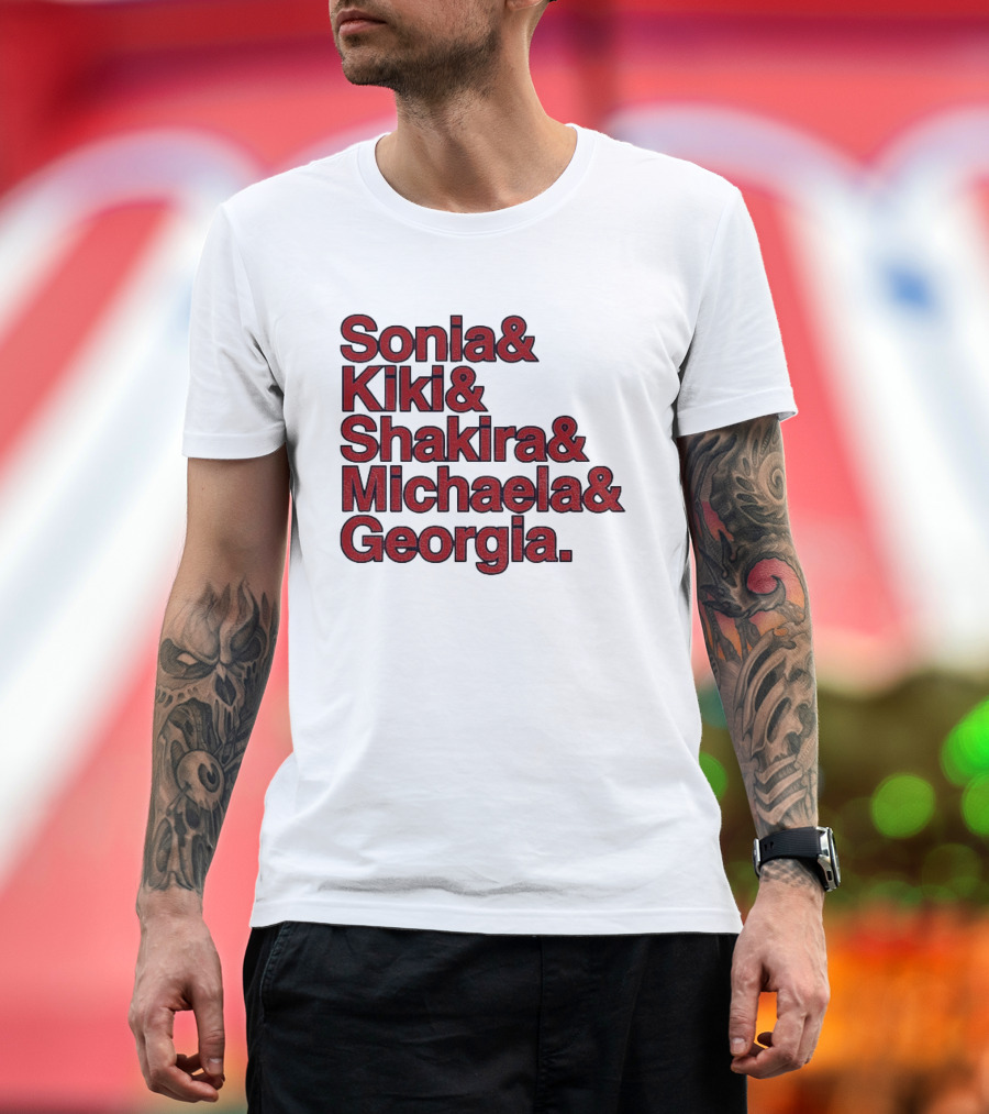 Washington Women's Basketball Sonia Kiki Shakira Michaela Georgia 2026 WNBA Ampersand Stars T-Shirt
