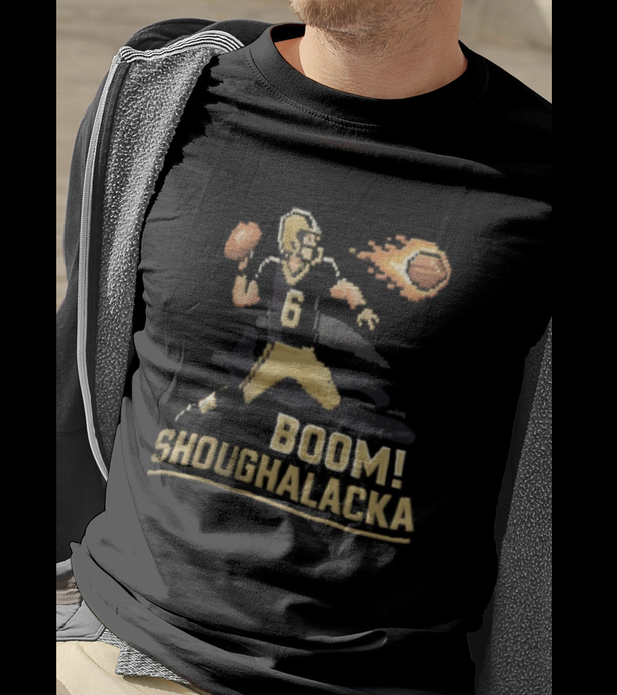 Boom Shoughalacka Football Player Action Burst T-Shirt