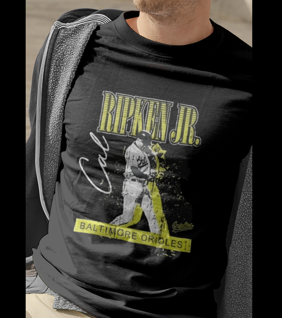 Cal Ripken Jr. Baltimore Orioles Mitchell And Ness Vintage Sports T-Shirt