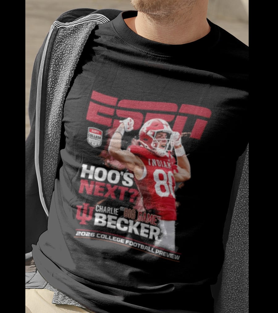 ESPN The Magazine Charlie Becker Indiana Hoosiers 2026 College Football Preview T-Shirt