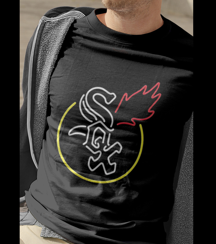 Chicago White Sox Neon Style Flame T-Shirt