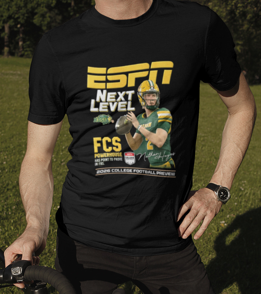 ESPN Next Level Nathan Hayes FCS Powerhouse NDSU Football 2026 T-Shirt