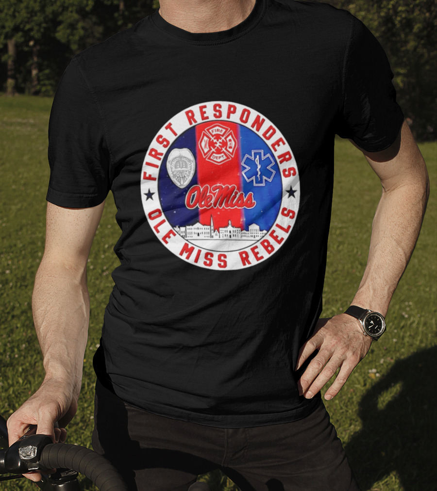 Ole Miss Rebels First Responders Police Fire Dept EMS 2026 T-Shirt