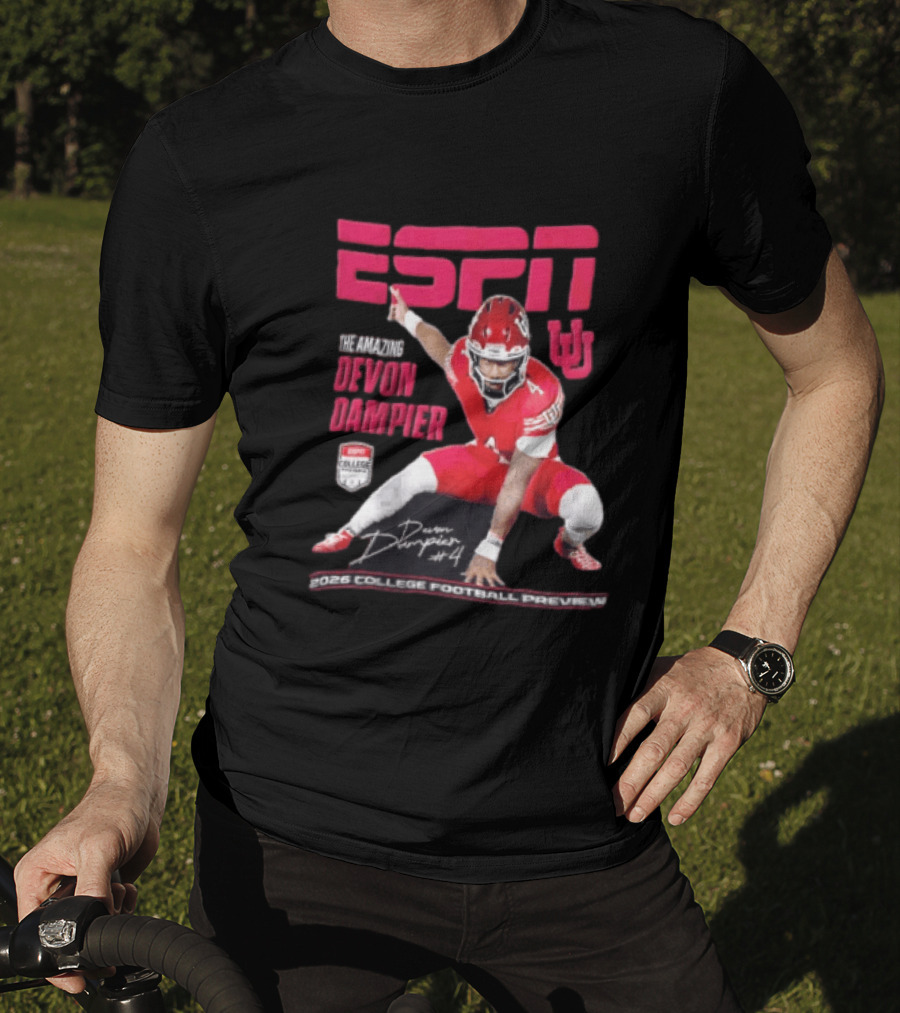 ESPN The Amazing Devon Dampier 2026 College Football Preview T-Shirt