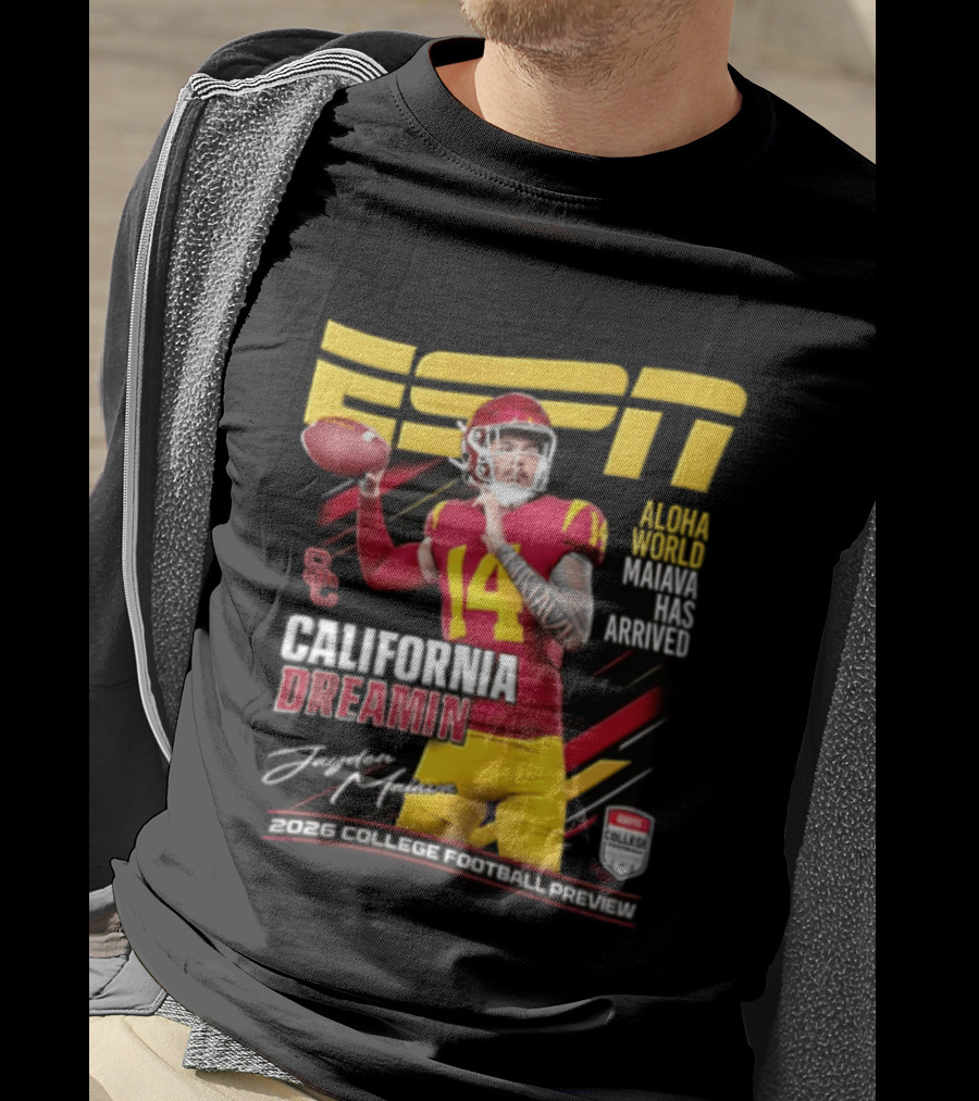 ESPN California Dreamin Jayden Maiava 2026 College Football Preview T-Shirt