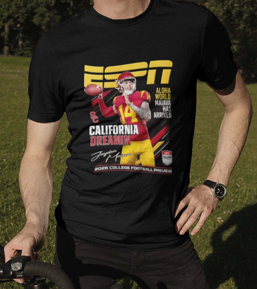 ESPN California Dreamin Jayden Maiava 2026 College Football Preview T-Shirt