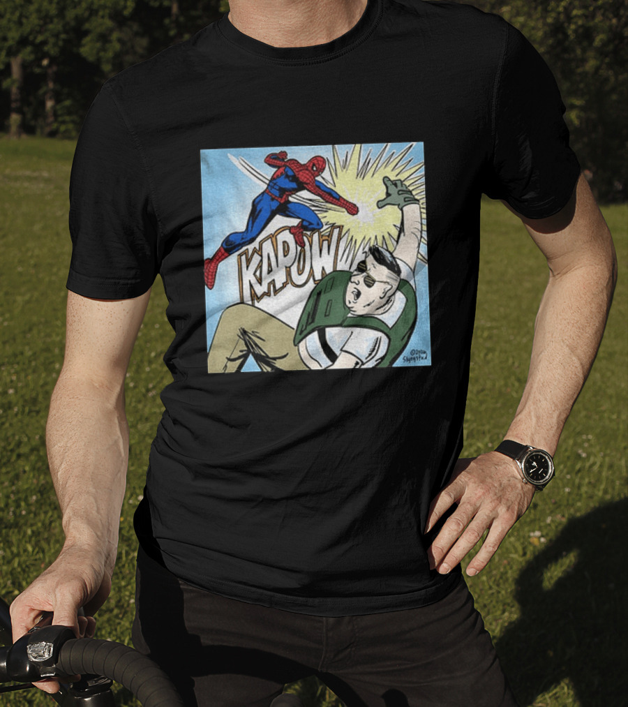 Spider Man Kapow Punch Action Jake Lang Amigo Da Militancia T-Shirt