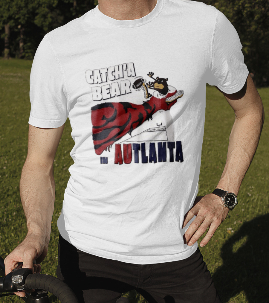 Catch A Bear Auburn Tigers Autlanta Football Cartoon T-Shirt