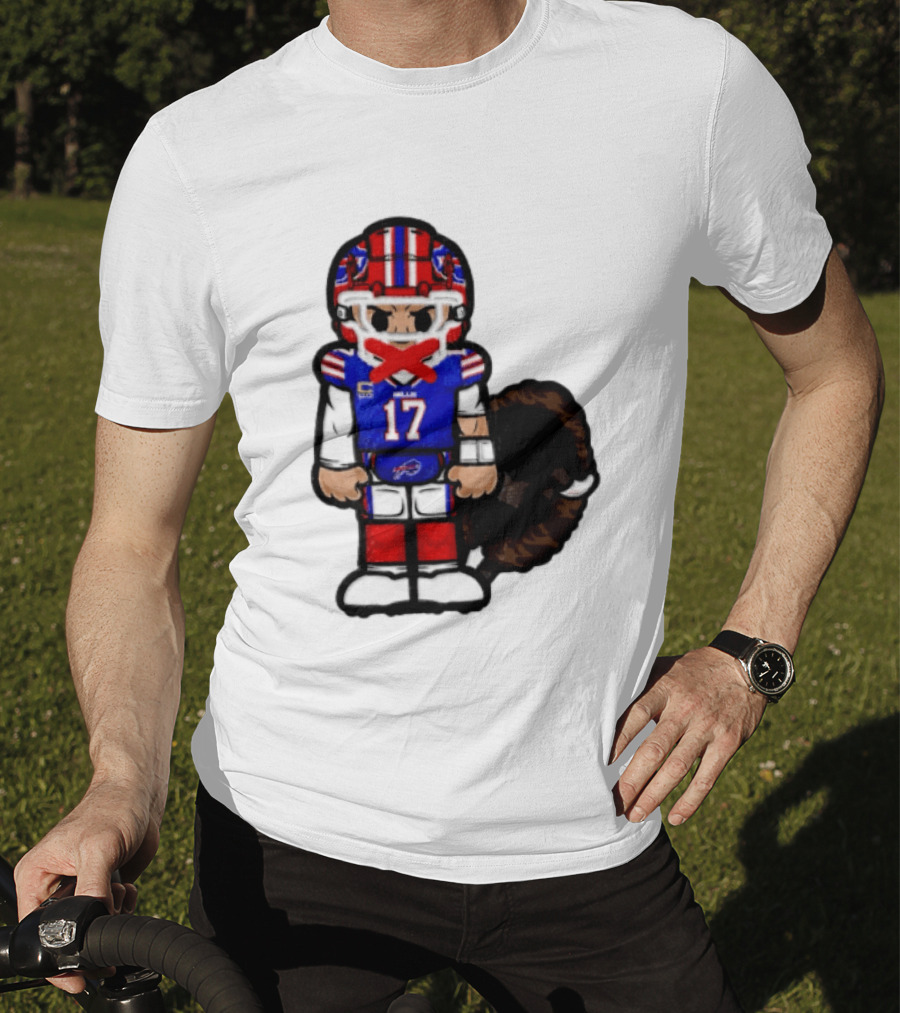 Josh Allen Buffalo Bills 17 Chibi Football 2026 T-Shirt
