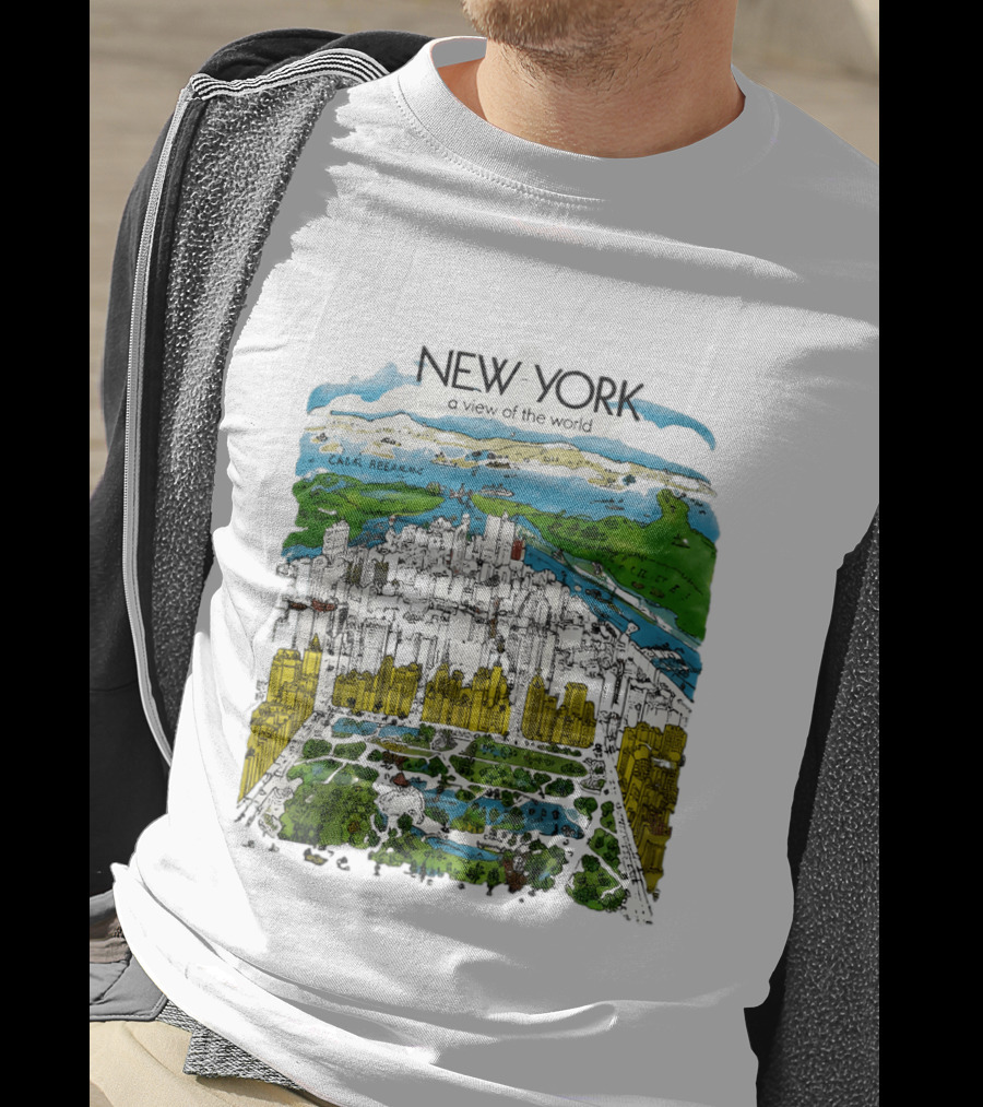 New York A View Of The World Carla Safernac T-Shirt