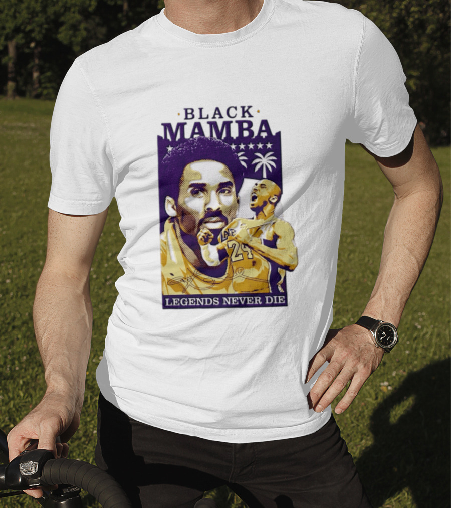 Kobe Bryant Black Mamba Legends Never Die Los Angeles Lakers 24 NBA Basketball T-Shirt