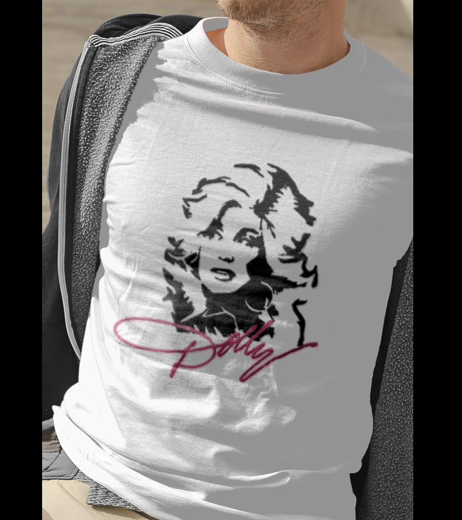 Dolly Parton Iconic Pink Signature T-Shirt
