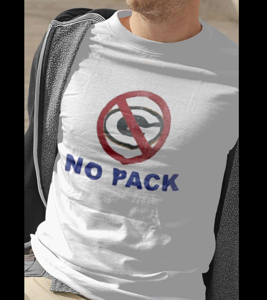 No Pack Green Bay Packers Anti Logo NFL Fan T-Shirt