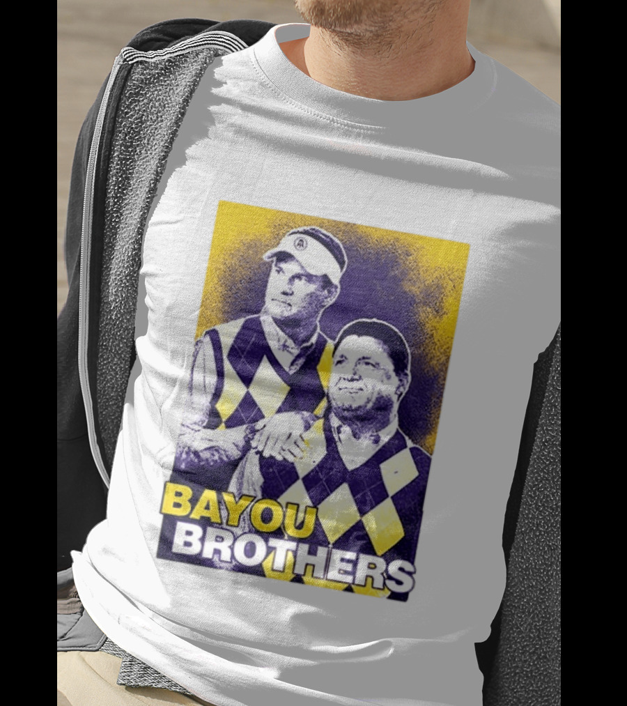 Bayou Brothers Ed Orgeron Coach O Kim Mulkey LSU Tigers T-Shirt