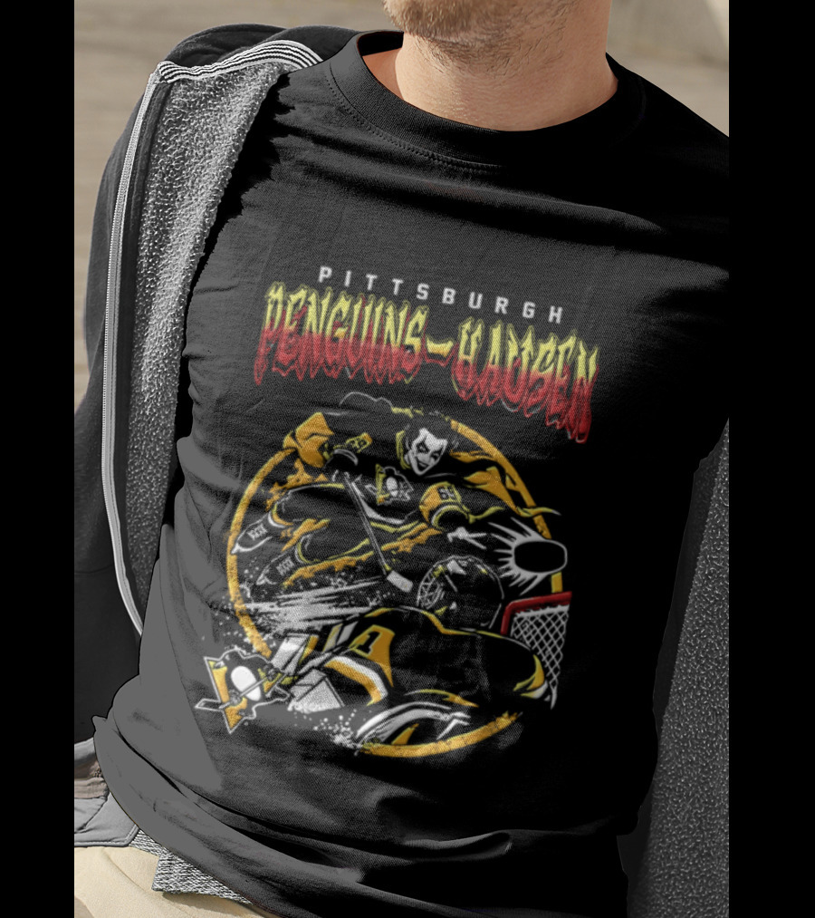 Pittsburgh Penguins Danhausen WWE Friday Night Hockey Crossover 2026 T-Shirt