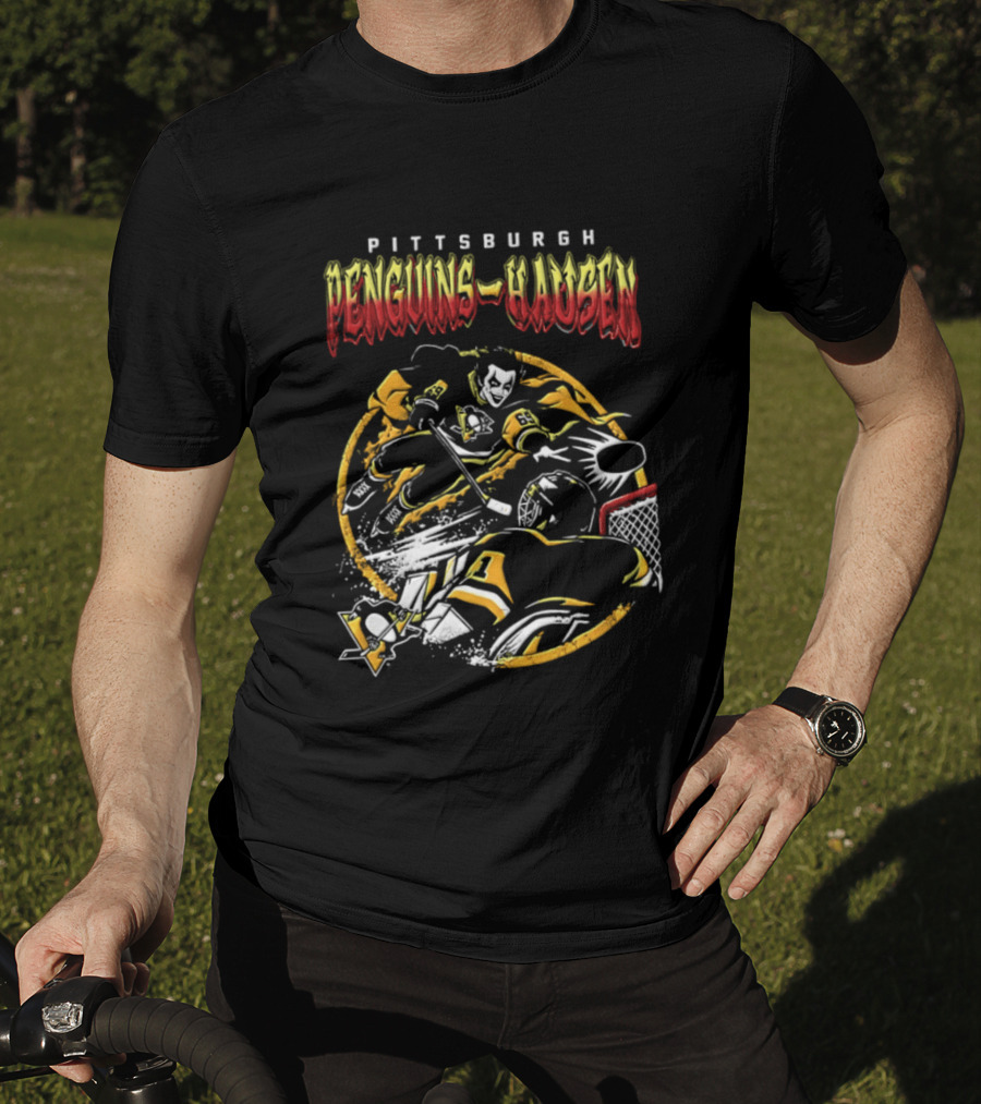 Pittsburgh Penguins Danhausen WWE Friday Night Hockey Crossover 2026 T-Shirt