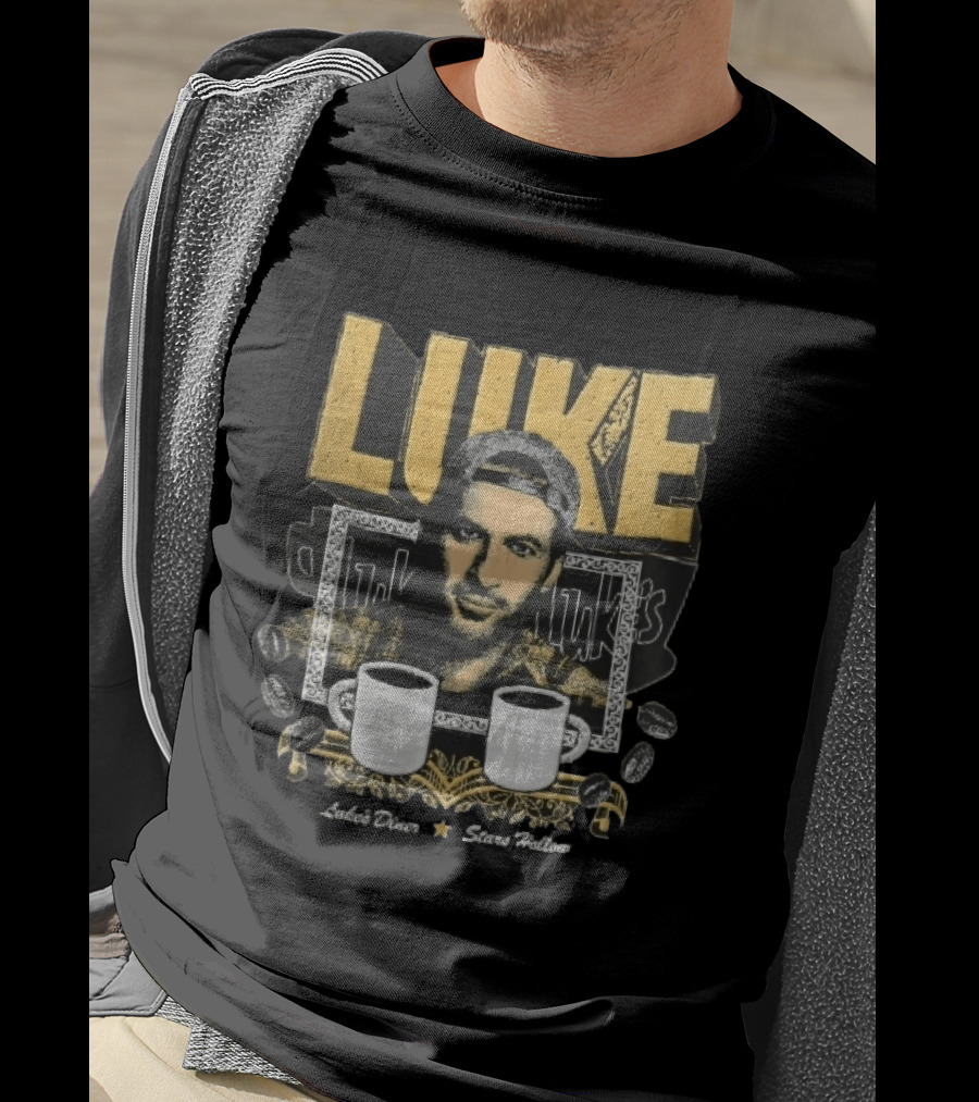 Luke's Diner Stars Hollow Backward Cap Coffee S Halftone Bootleg T-Shirt
