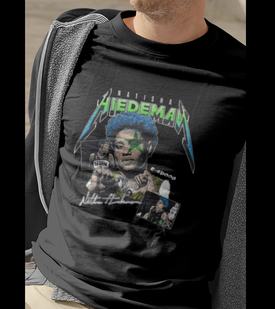Natisha Hiedeman Seattle Storm WNBA Spoon Crypt Court Starburst T-Shirt