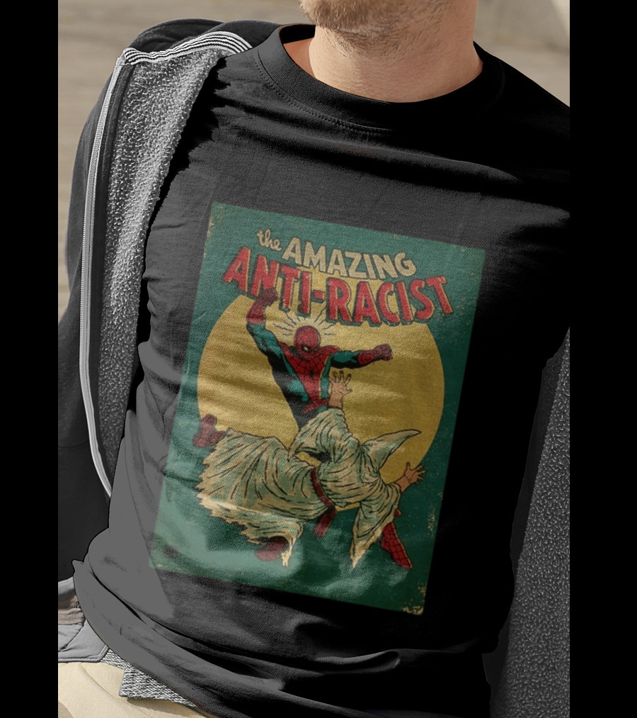 The Amazing Anti Racist Spider Man Striking T-Shirt