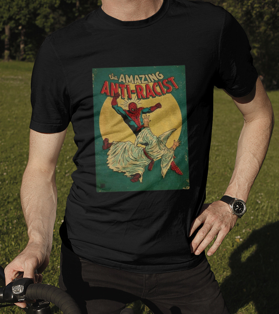 The Amazing Anti Racist Spider Man Striking T-Shirt