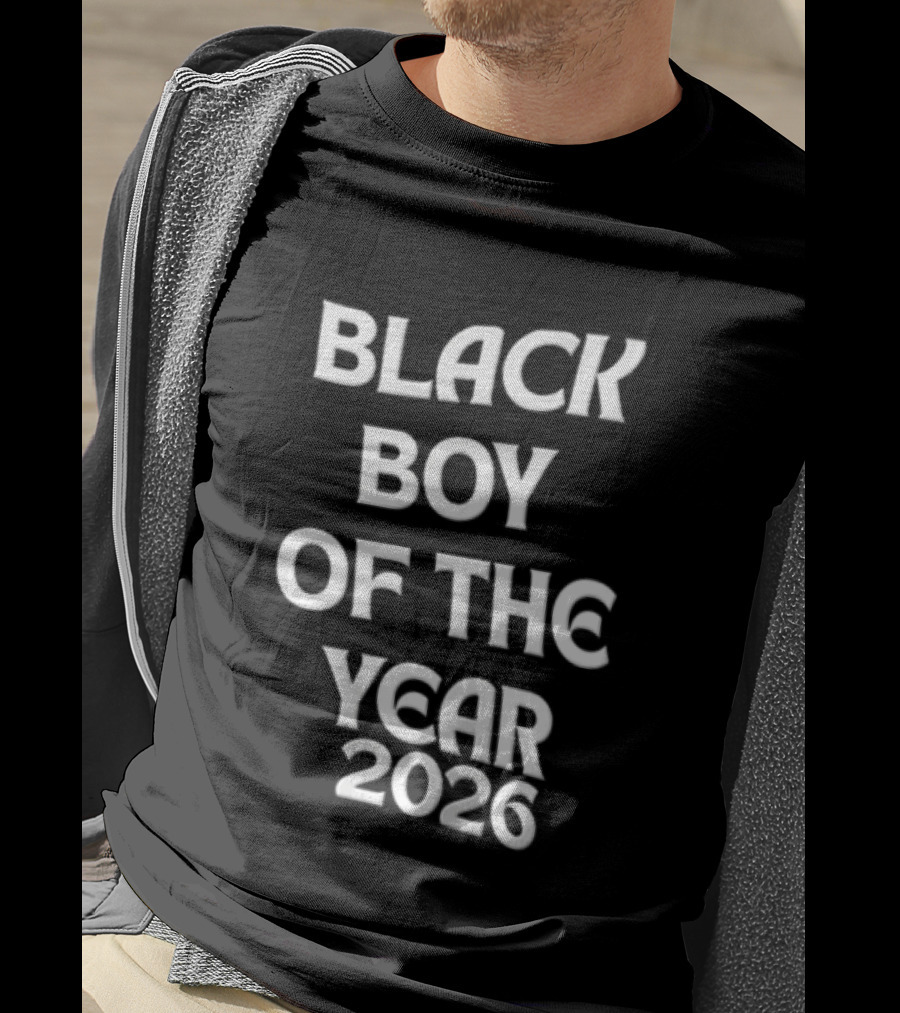 Black Boy Of The Year 2026 Empowerment Pride T-Shirt