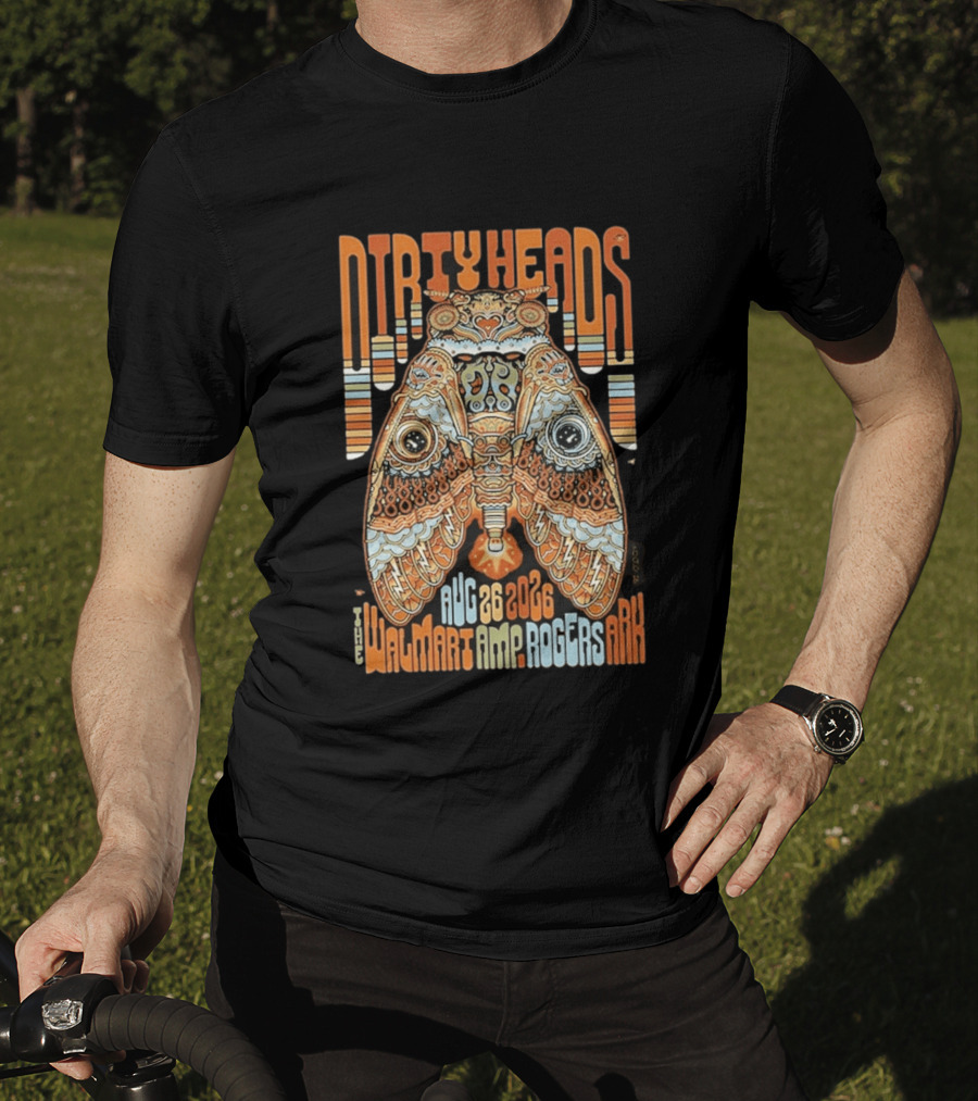 Dirty Heads August 26 2026 Walmart AMP Rogers AR Butterfly T-Shirt