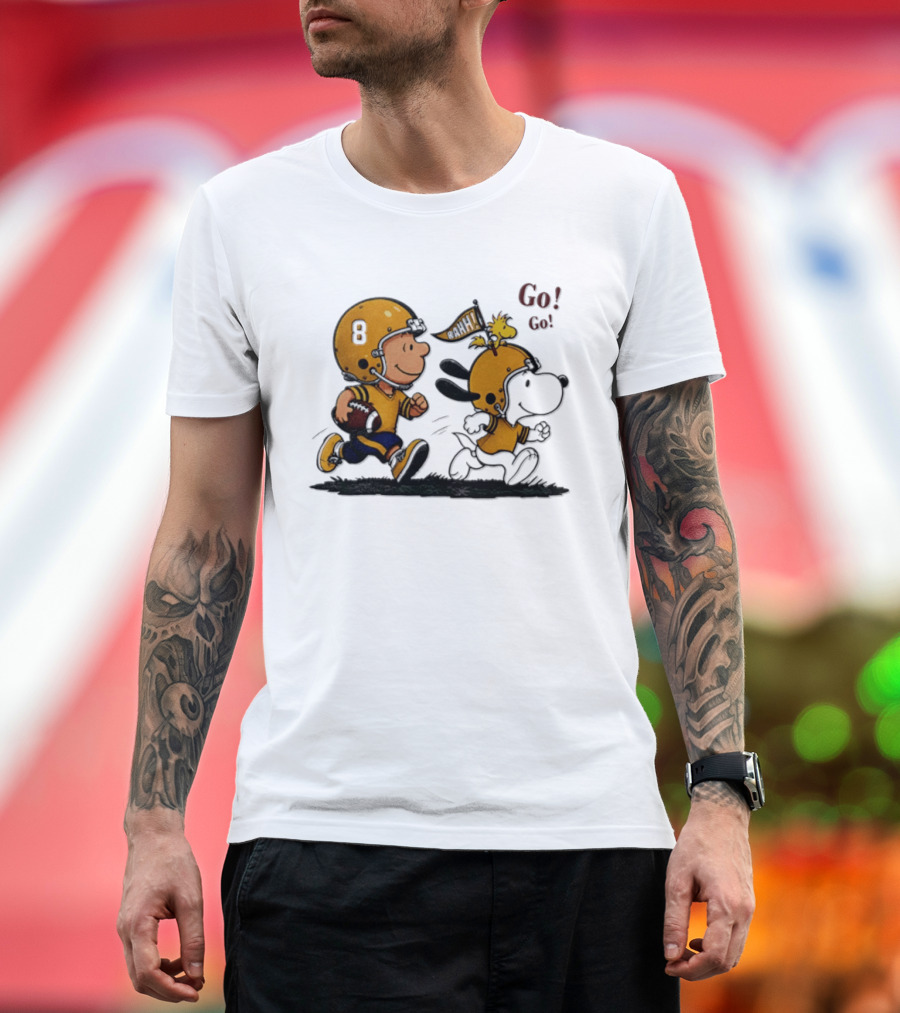 Charlie Brown Snoopy Peanuts Football Go Go Pittsburgh 2026 T-Shirt