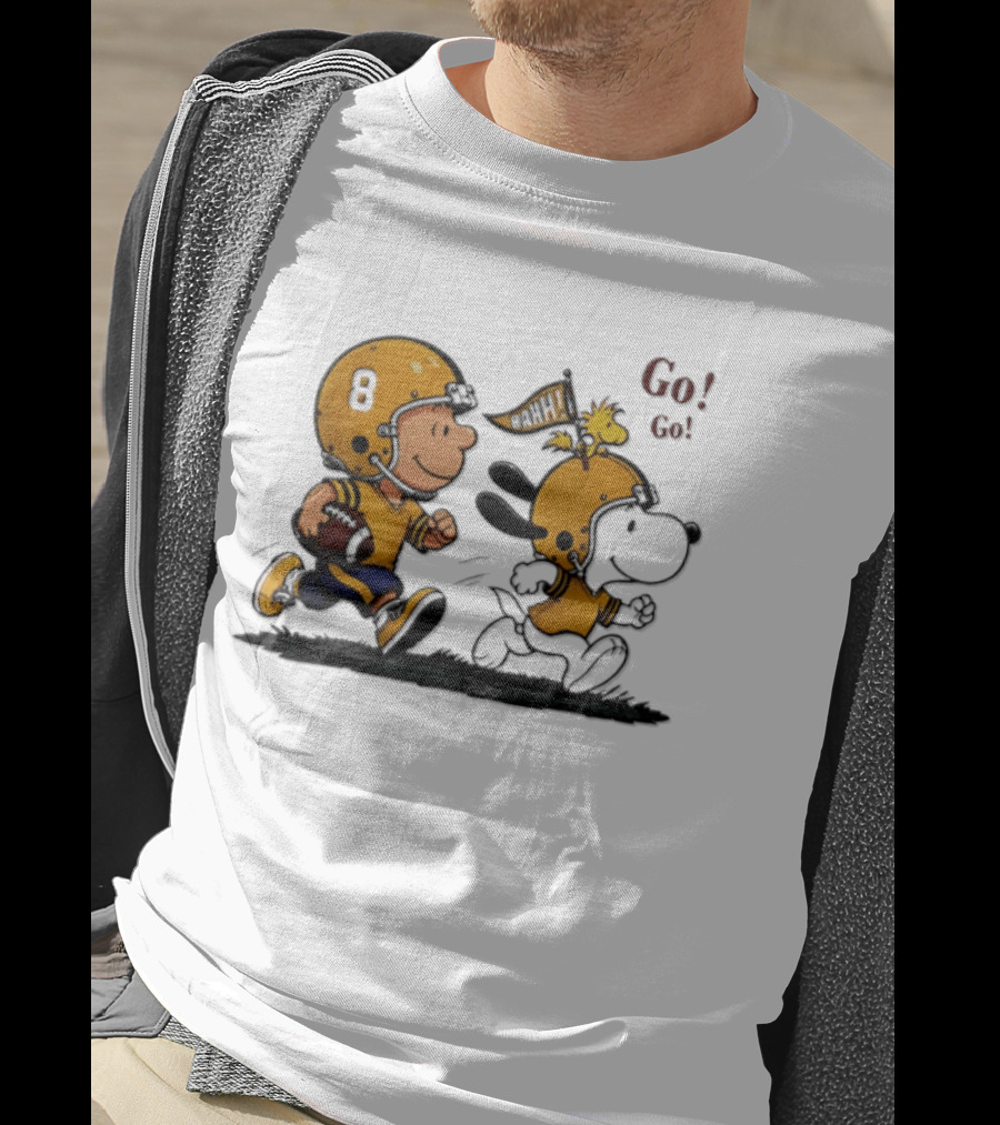 Charlie Brown Snoopy Peanuts Football Go Go Pittsburgh 2026 T-Shirt