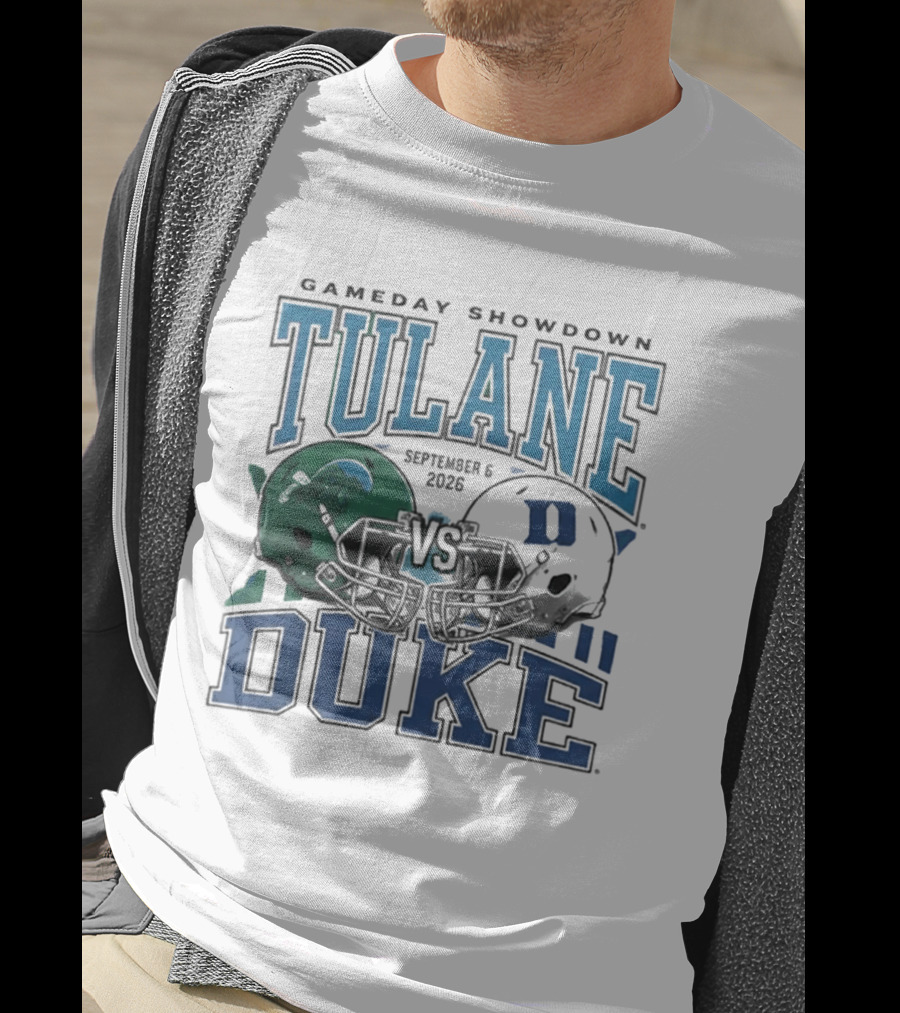 Gameday Showdown Duke Blue Devils Vs Tulane Green Wave September 6 2026 T-Shirt