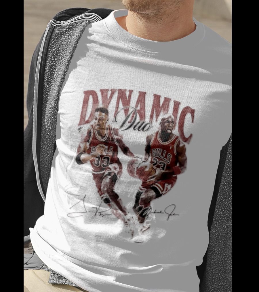 Dynamic Duo Scottie Pippen Michael Jordan Bulls 33 23 T-Shirt