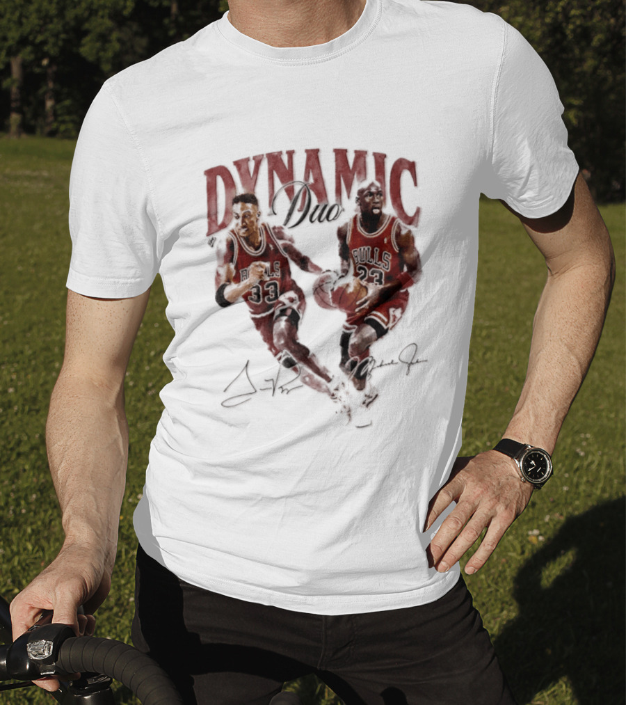 Dynamic Duo Scottie Pippen Michael Jordan Bulls 33 23 T-Shirt