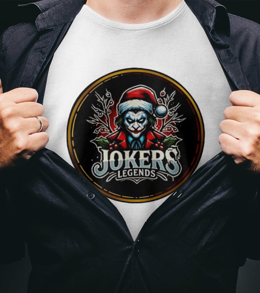 Jokers Legends Santa Hat Christmas T-Shirt