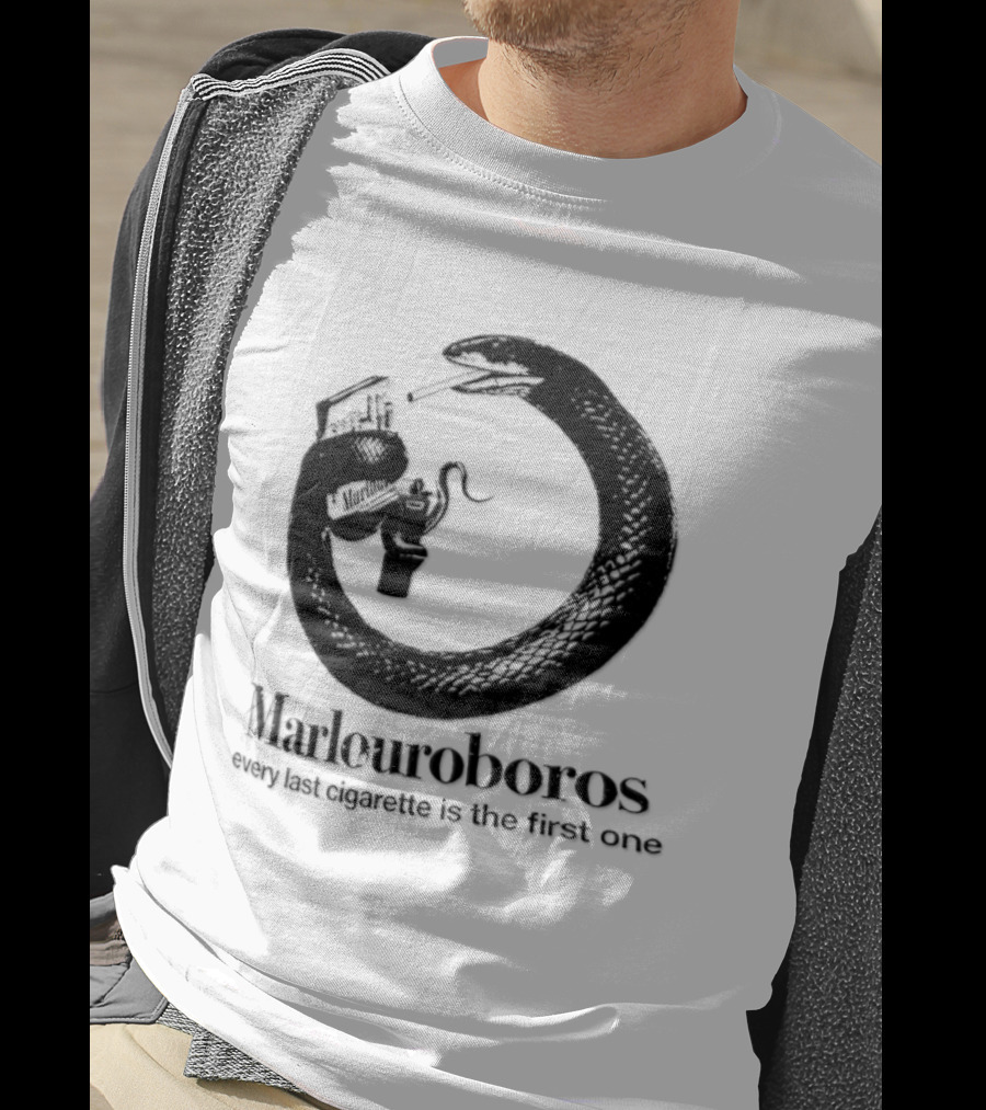 Marlouroboros Snake Ouroboros Every Last Cigarette Is The First One T-Shirt