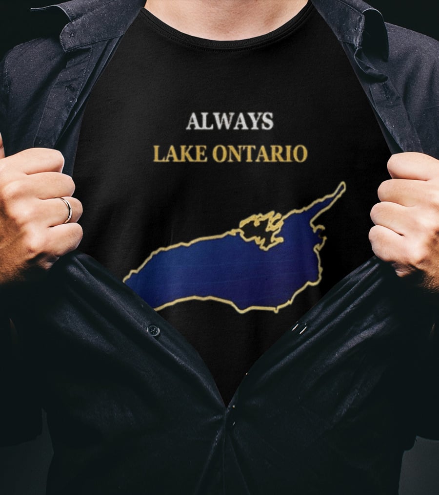 Always Lake Ontario Map T-Shirt