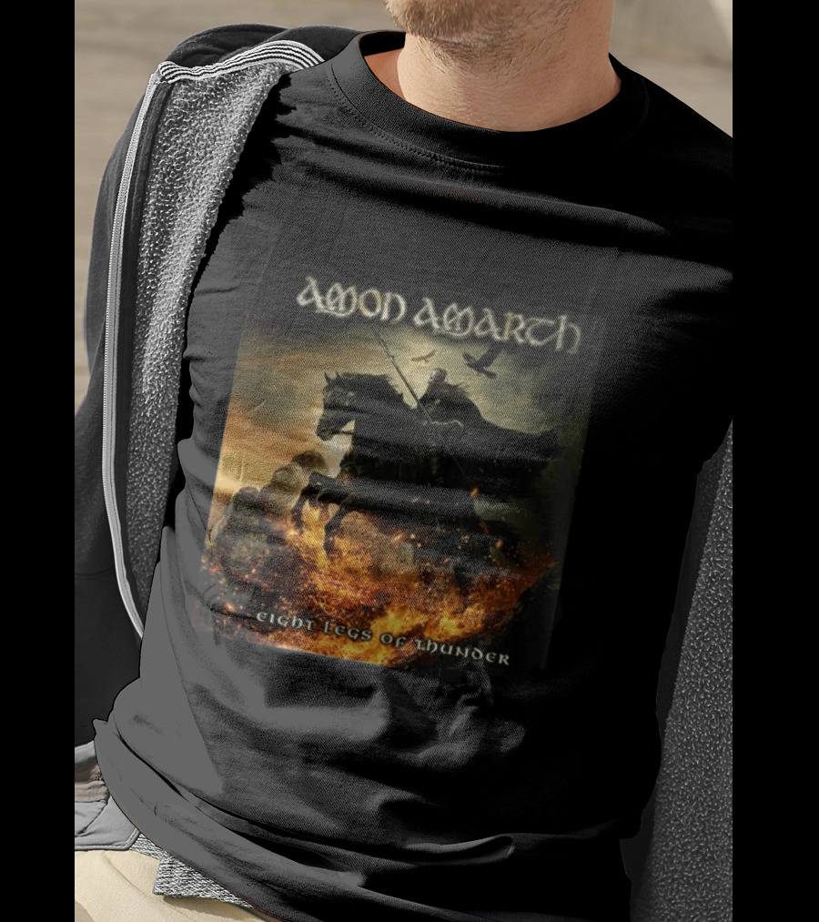Amon Amarth Eight Legs Of Thunder New Single Viking Warrior Album Cover T-Shirt