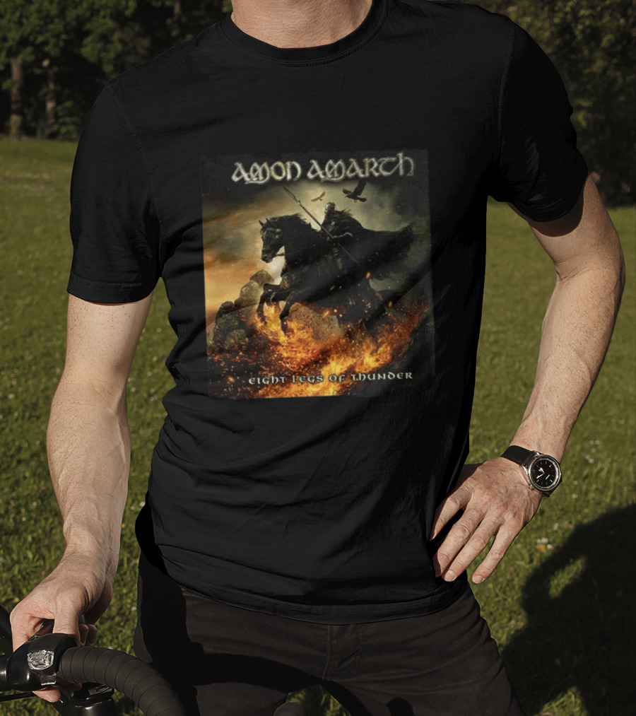 Amon Amarth Eight Legs Of Thunder New Single Viking Warrior Album Cover T-Shirt