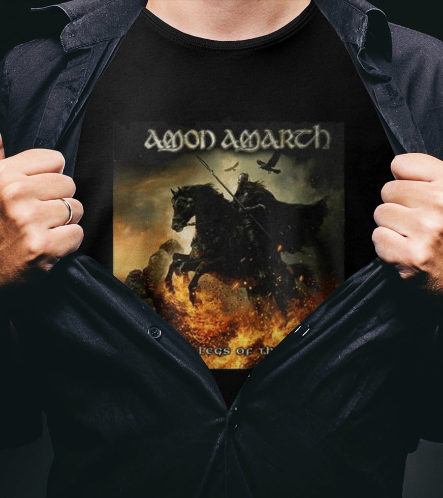 Amon Amarth Eight Legs Of Thunder New Single Viking Warrior Album Cover T-Shirt