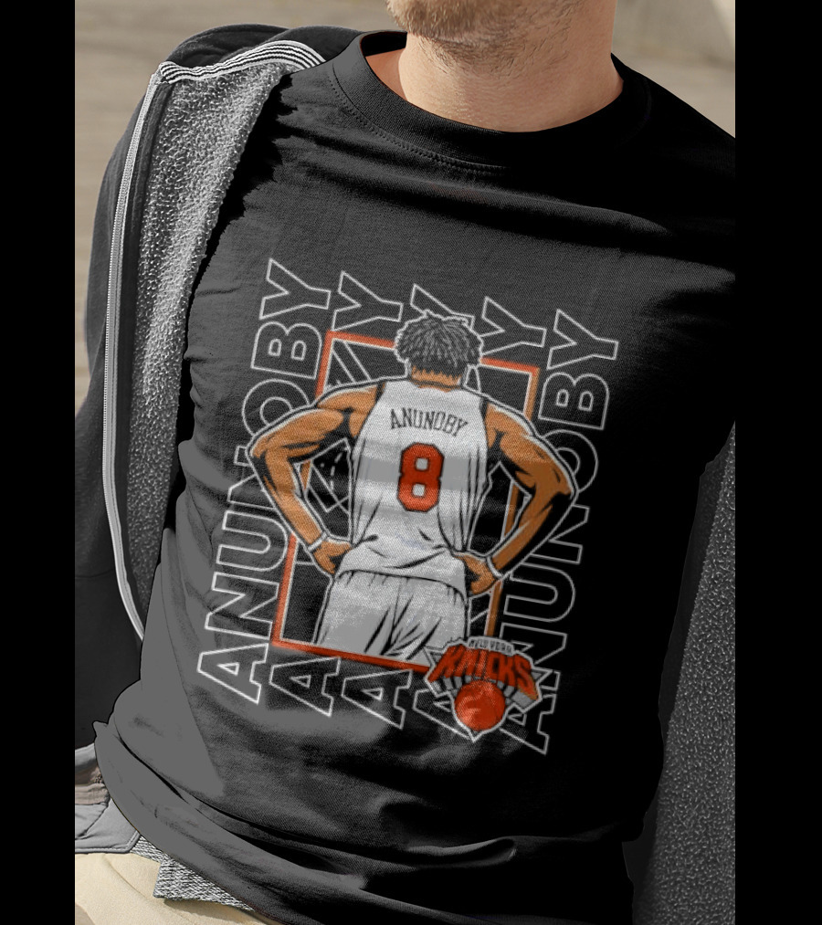 Anunoby New York Number 8 Basketball Player Knicks T-Shirt