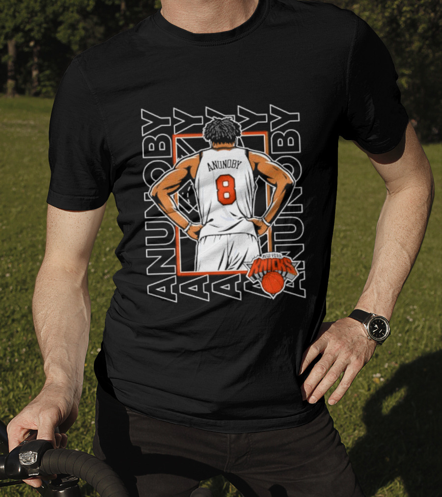 Anunoby New York Number 8 Basketball Player Knicks T-Shirt