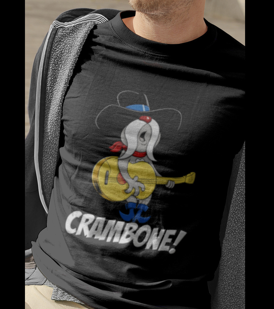 Crambone Guitar Playing Character With Cowboy Hat And Boots T-Shirt