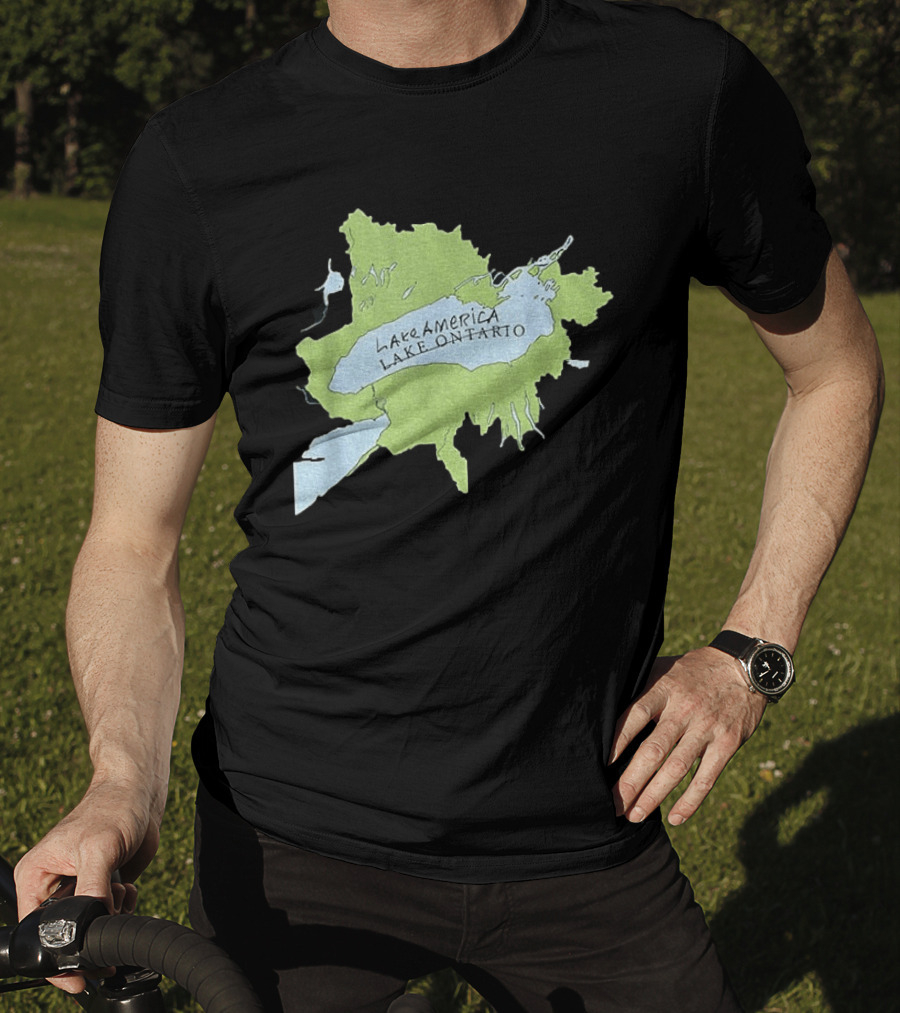 Lake America Lake Ontario Geography Humor Map T-Shirt
