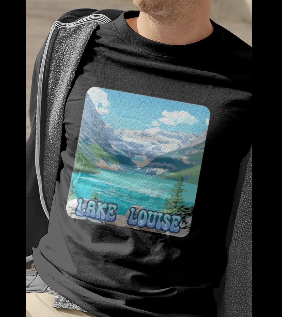 Lake Louise Canada Scenic Mountain Lake View T-Shirt